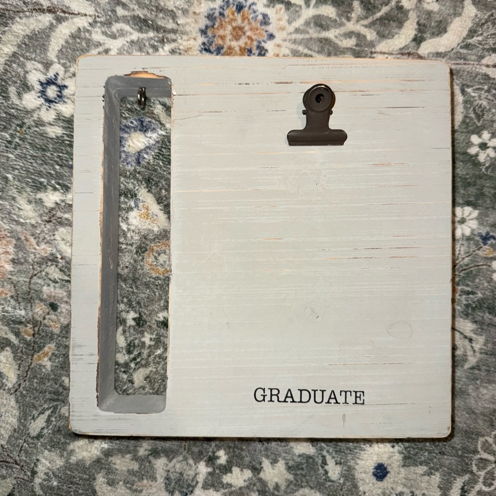 Mud Pie Graduate Photo Frame with Clip picture frame tassel college high school